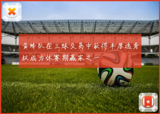 黄蜂队在三球交易中获得丰厚选秀权成为休赛期赢家之一